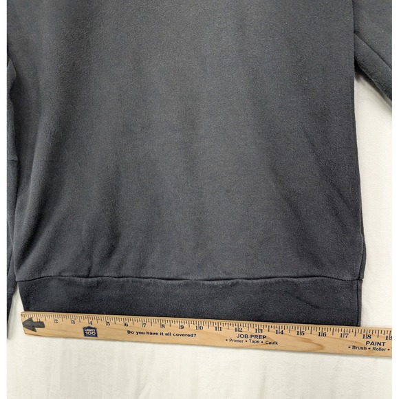 Adidas Black Crewneck Sweatshirt with White Stripes Size M‎ Athletic Comfort - Picture 6 of 6